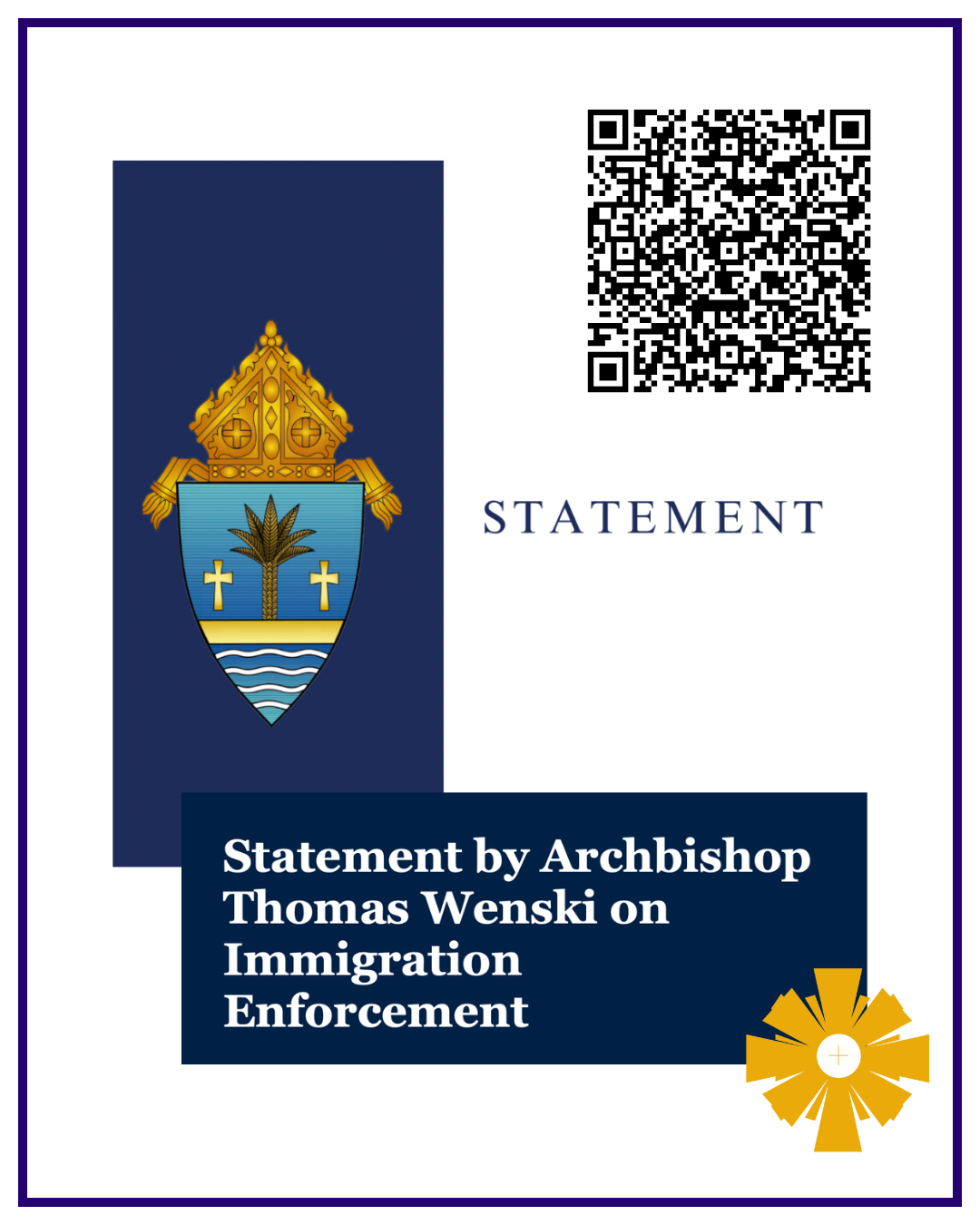 Statement from Archbishop Wenski                                                                                                                                                                                                                                                                            